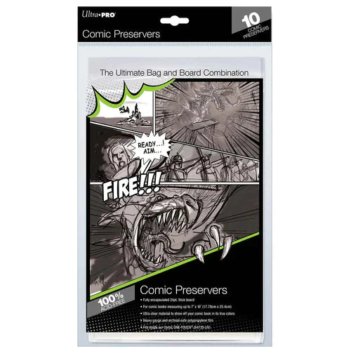 Ultra Pro CURRENT Comic Preserver 7" x 10" - Packet of 10